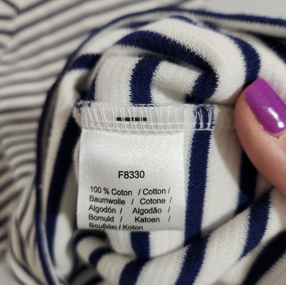 Navy and White Lacoste Dress, Size Medium - Picture 5 of 8